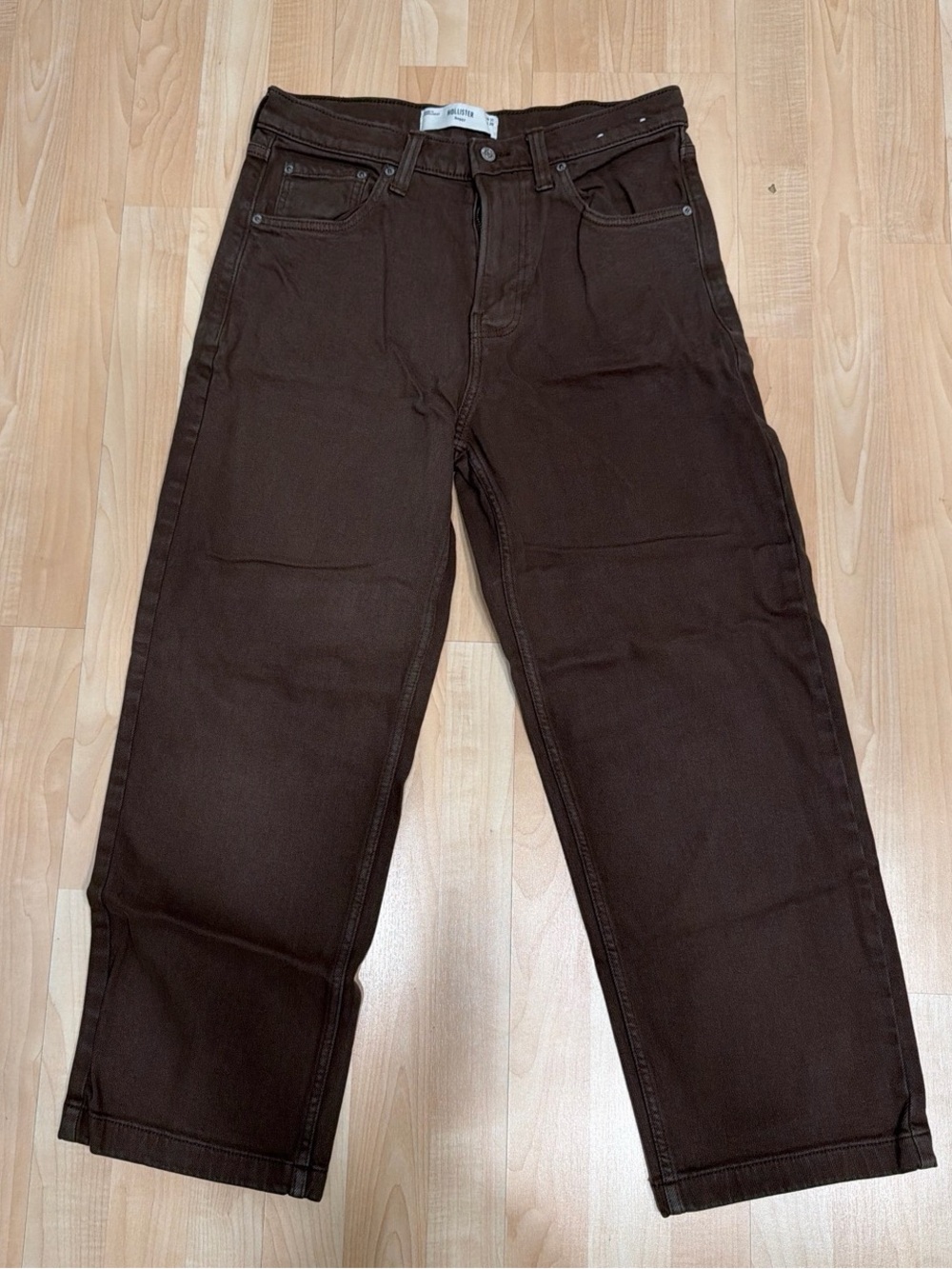Hollister Baggy Pants in Dark Brown